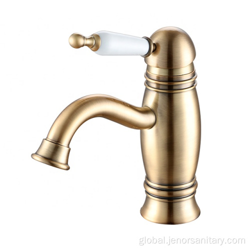 Bathroom Single Handle Basin Faucet High-end Water Saving Golden Faucet Manufactory
